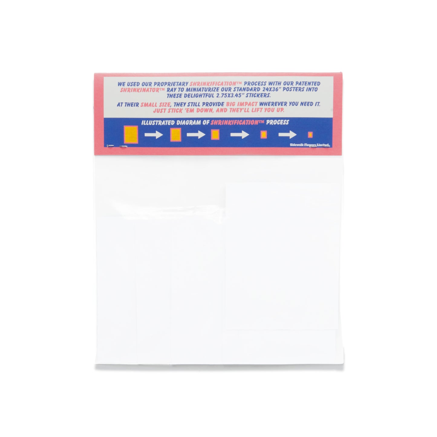 Shrunken Poster Sticker Pack