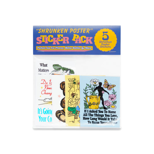 Shrunken Poster Sticker Pack
